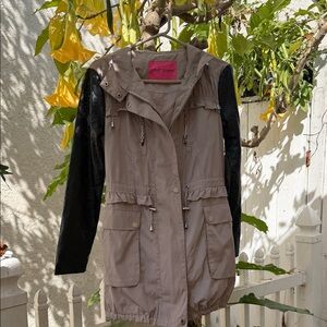 Betsy Johnson Tan and Black Jacket